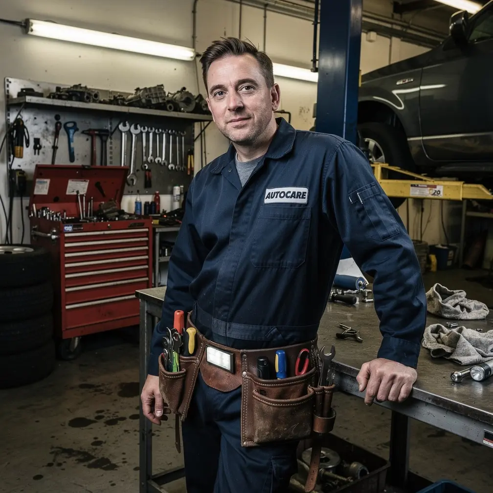 Technik merajúci štartovací výkon batérie v autoservise po zimnom období